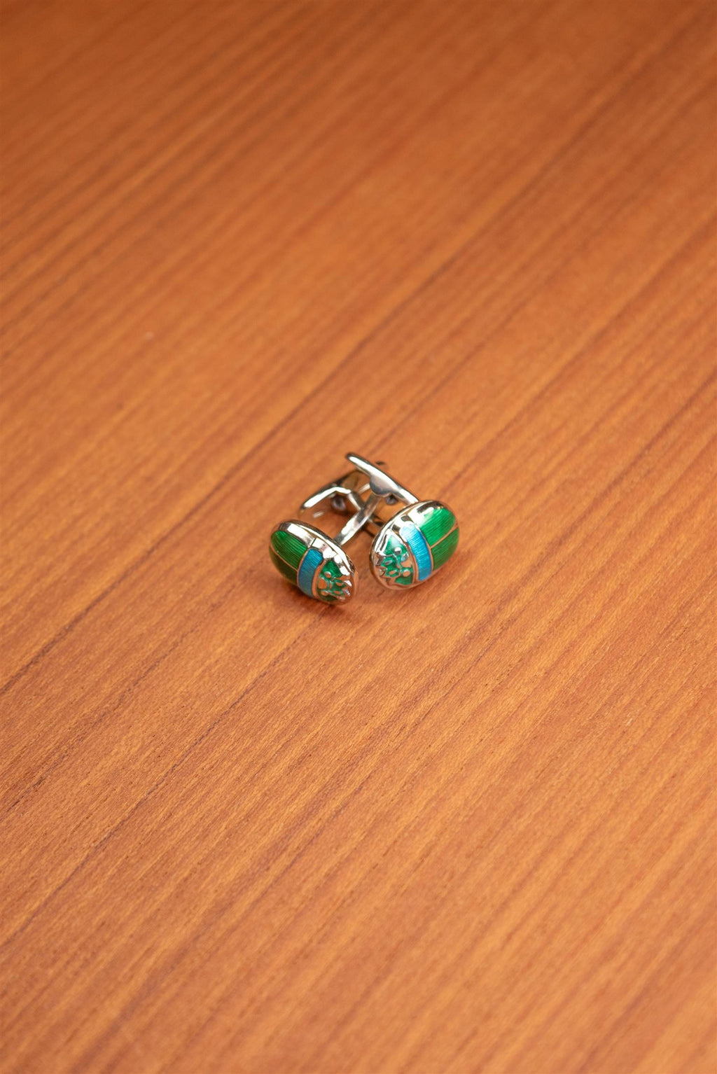 Green Scarab Cufflink