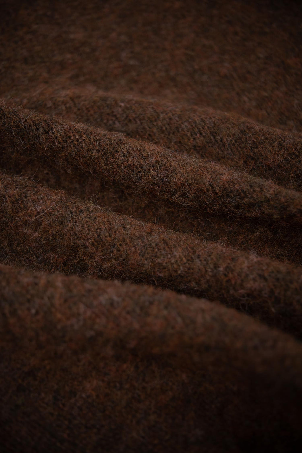 Marron Brushed Shetland Wool Jumper