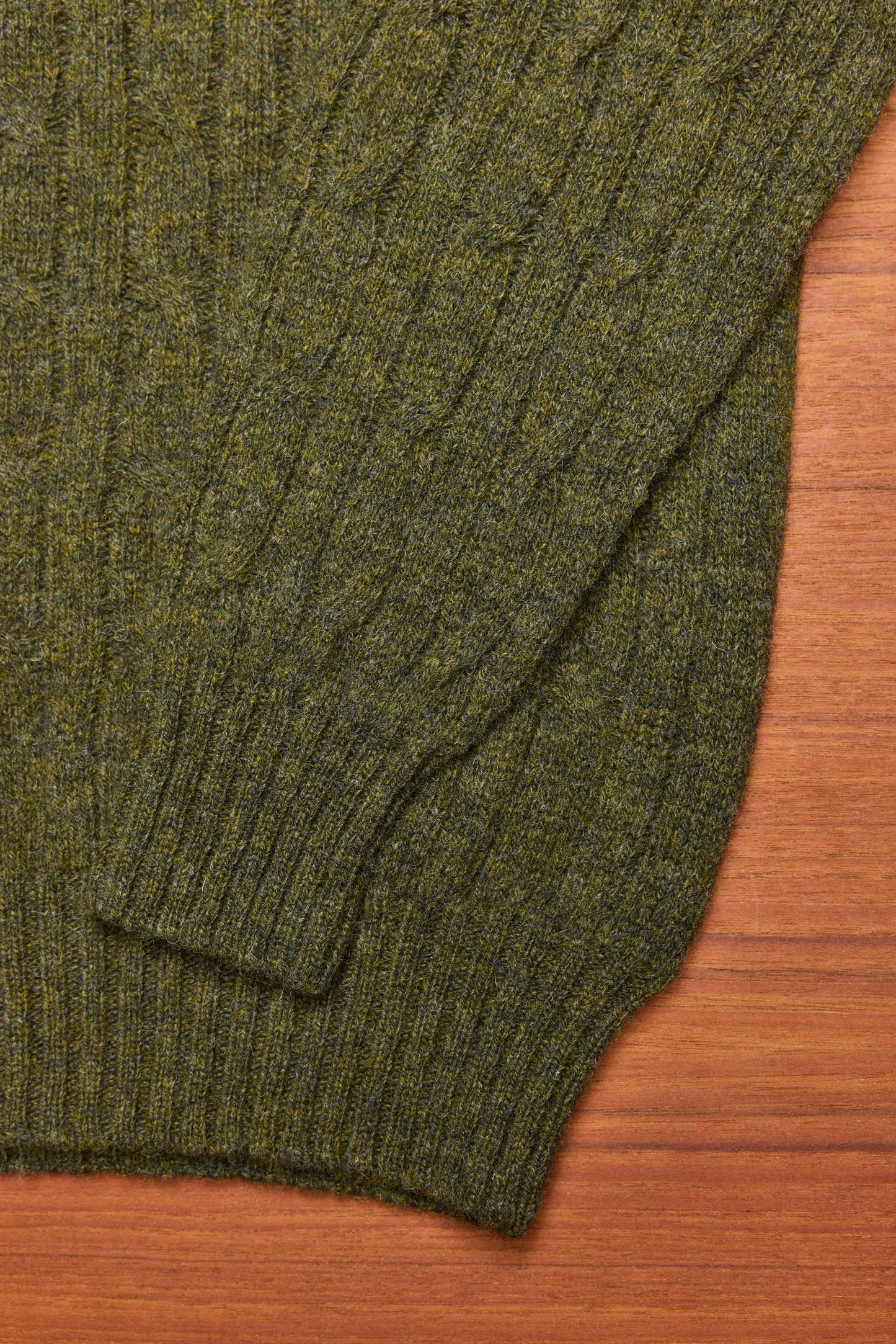 Scots Pine Cable Knit Shetland Wool Jumper