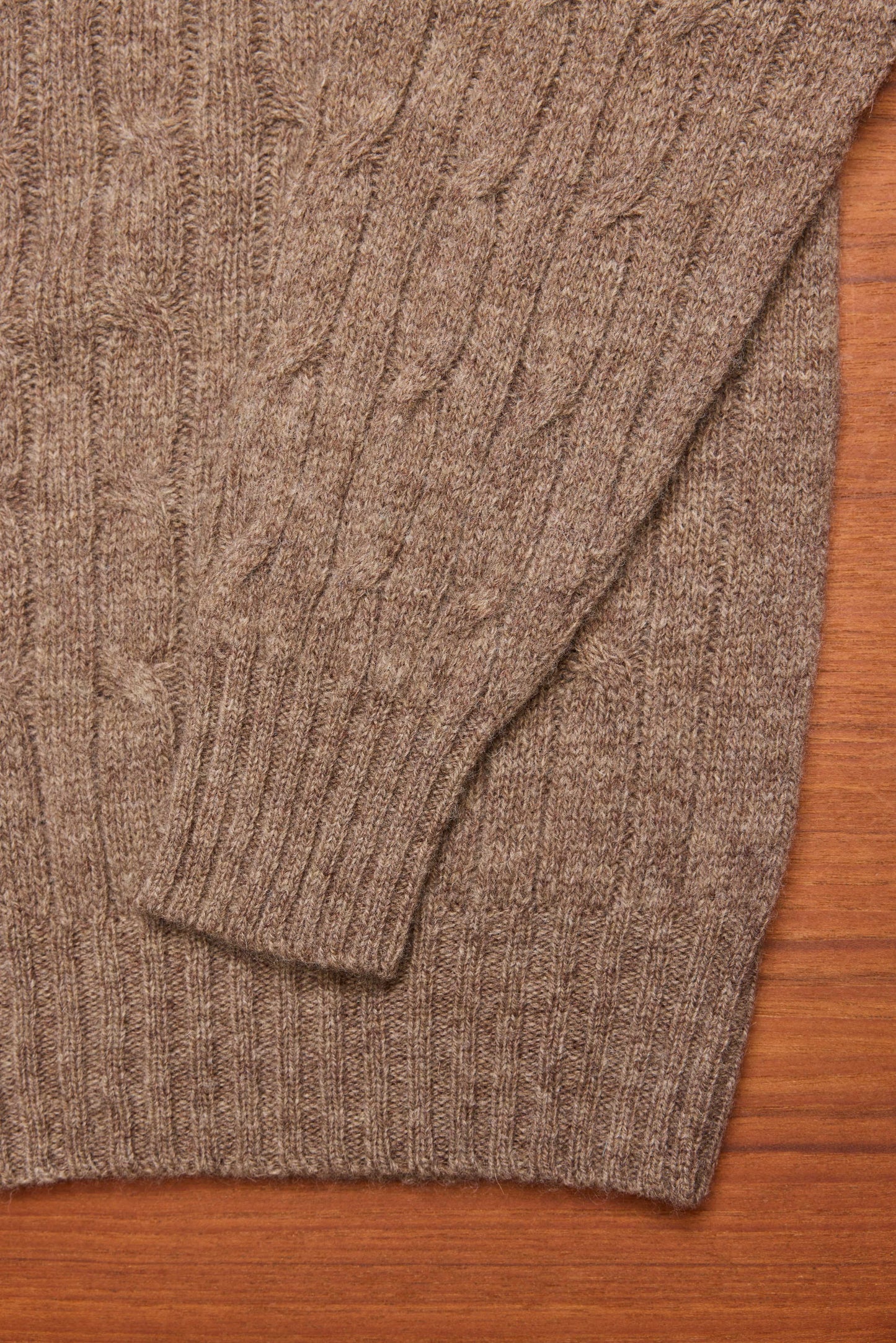 Tundra Cable Knit Shetland Wool Jumper