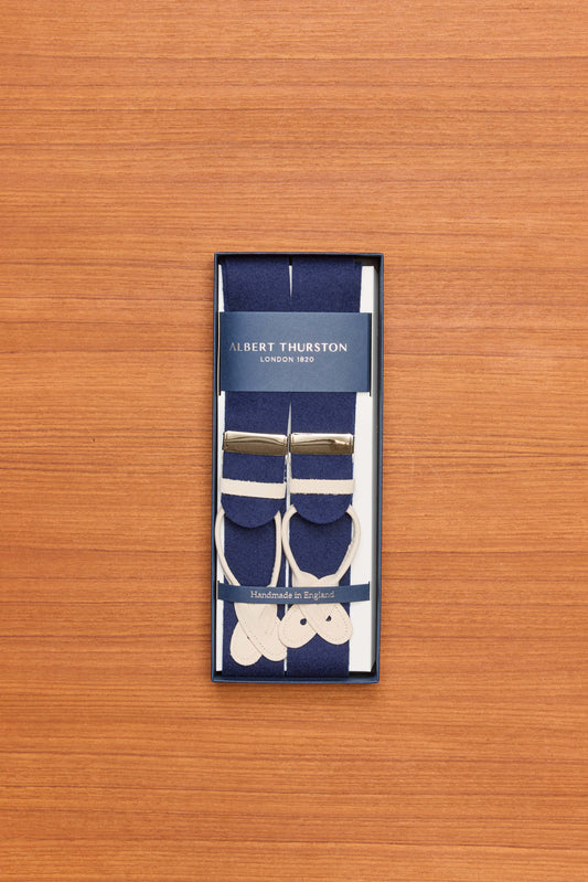 Boxcloth Navy Braces