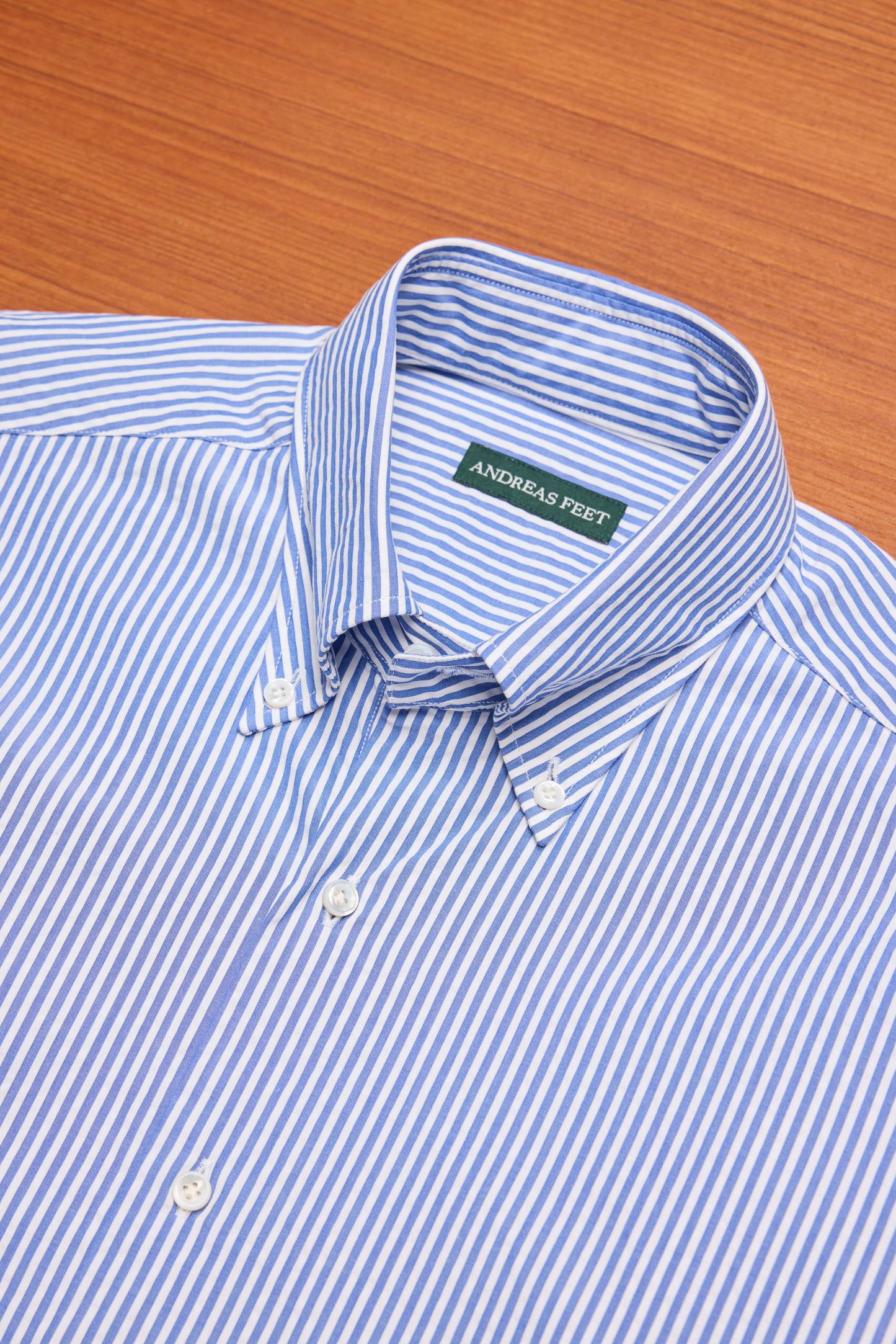 Dark Blue Stripe Seersucker Shirt