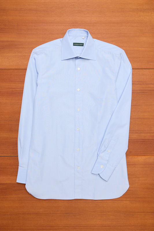 HG Light Blue Fil-a-Fil Spread Collar Shirt