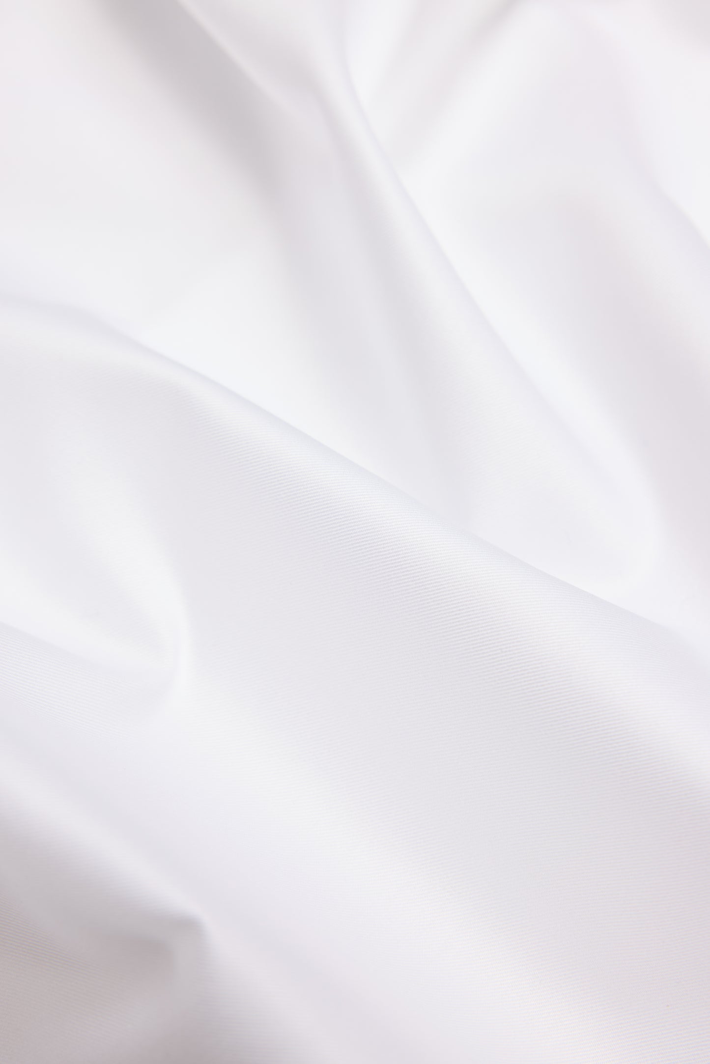 White Spread Collar Shirt Cotton Twill