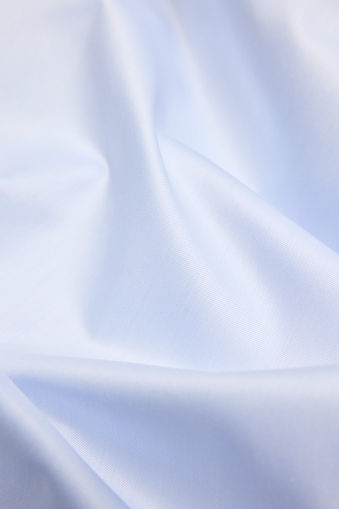 Light Blue Spread Collar Shirt Cotton Twill