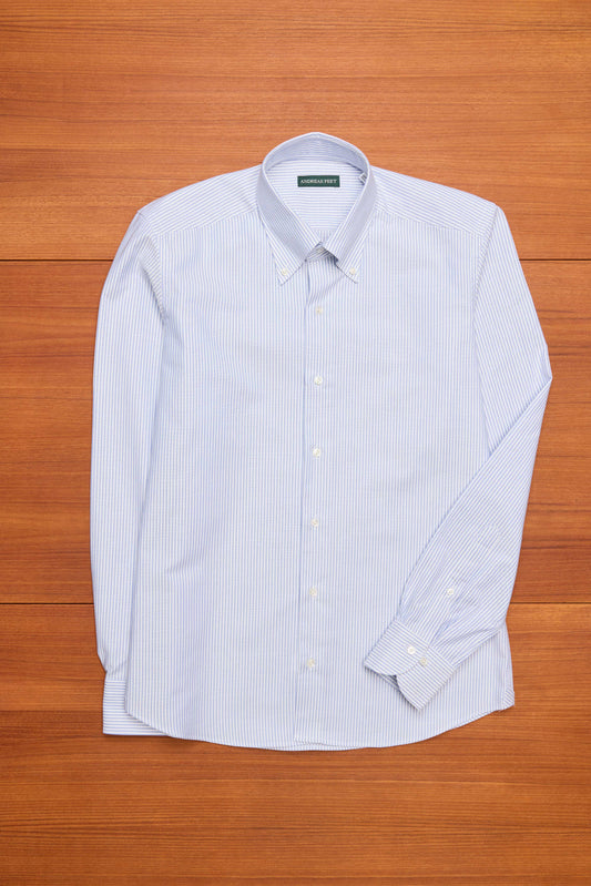 Blue Stripe Oxford Button Down Shirt