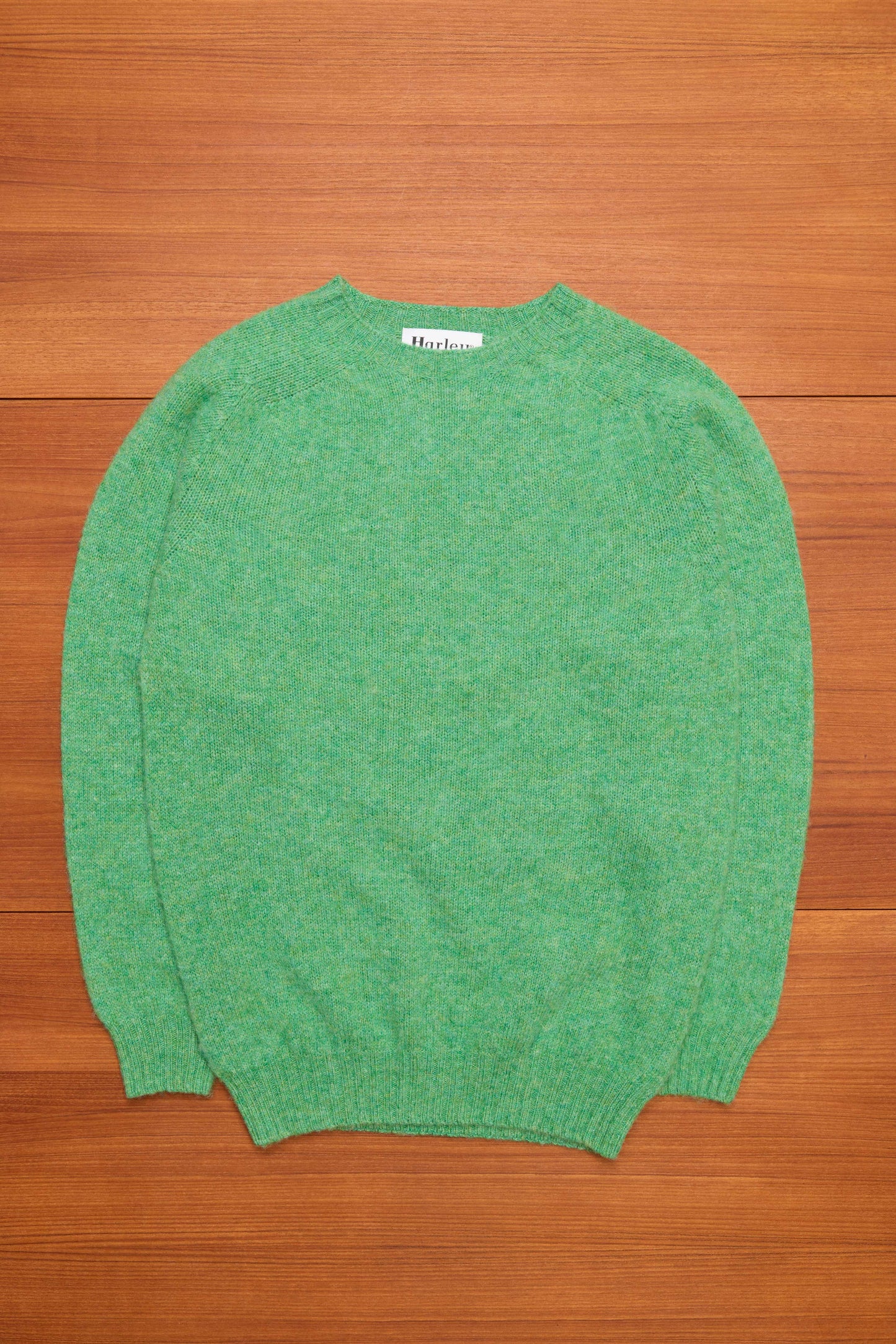 Parsley Brushed Shetland Wool Jumper
