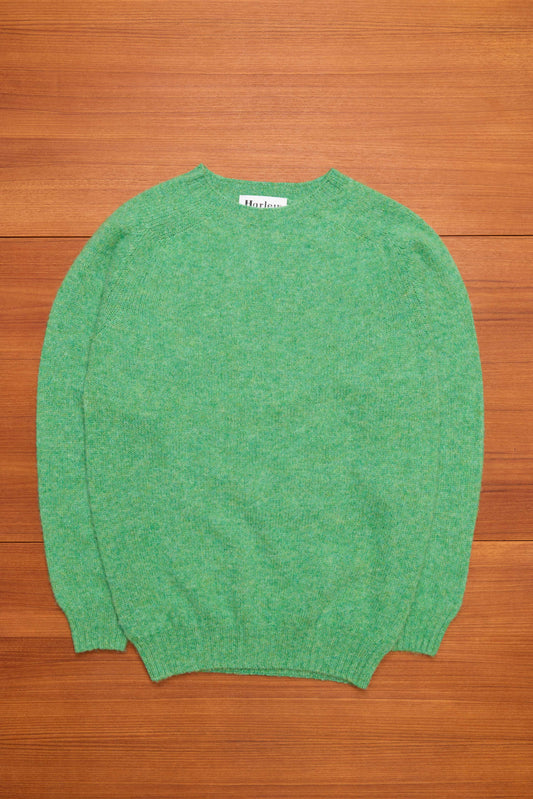 Parsley Brushed Shetland Wool Jumper
