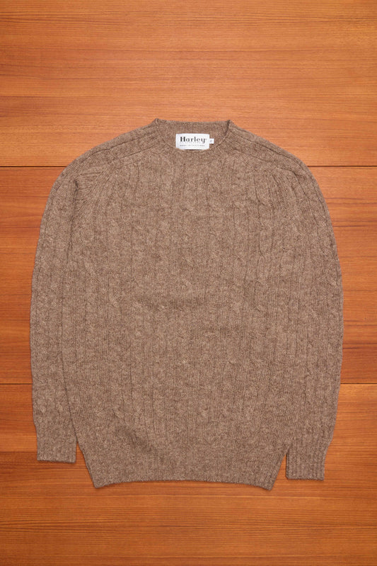 Tundra Cable Knit Shetland Wool Jumper