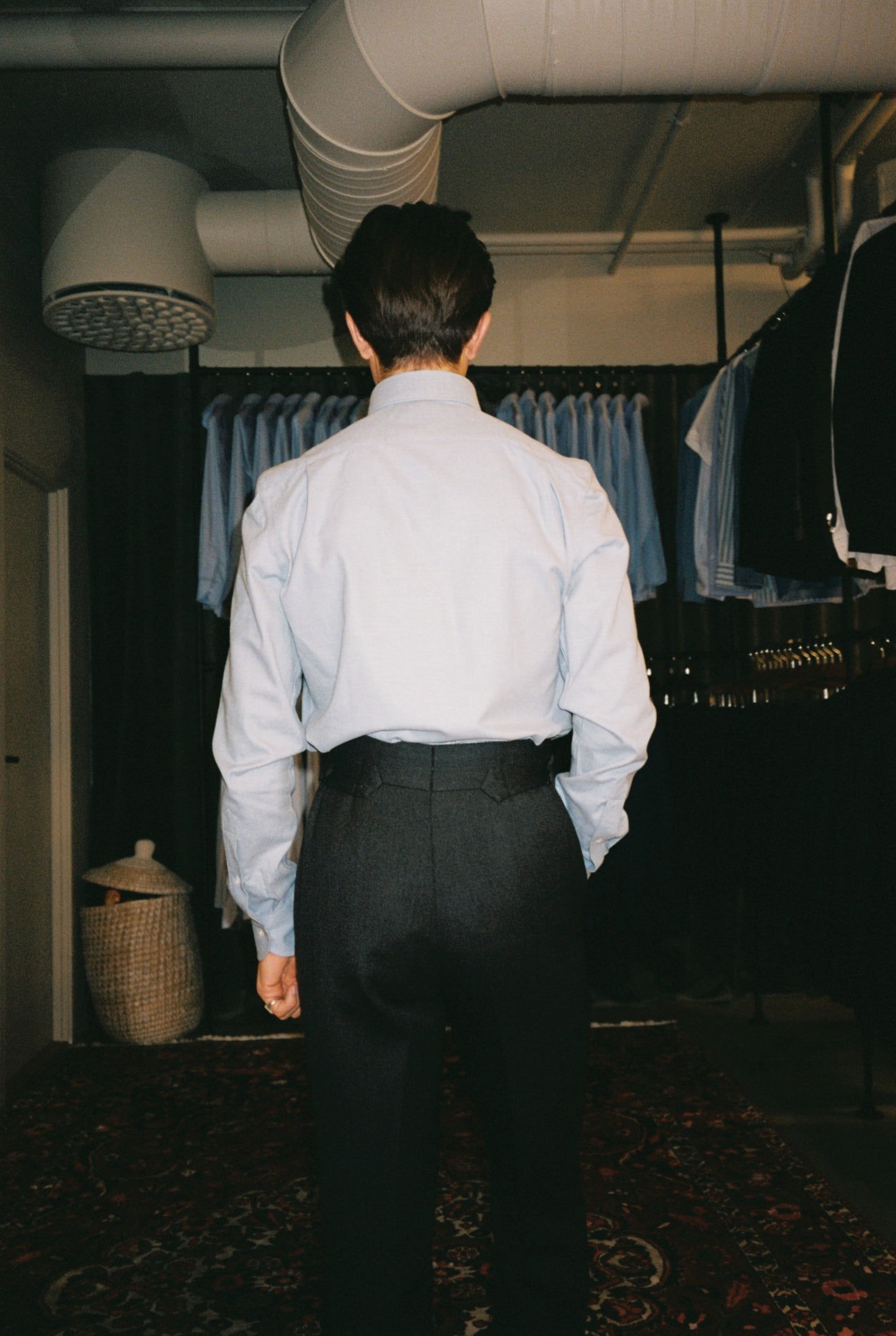 Light Blue Flannel Button Down Shirt