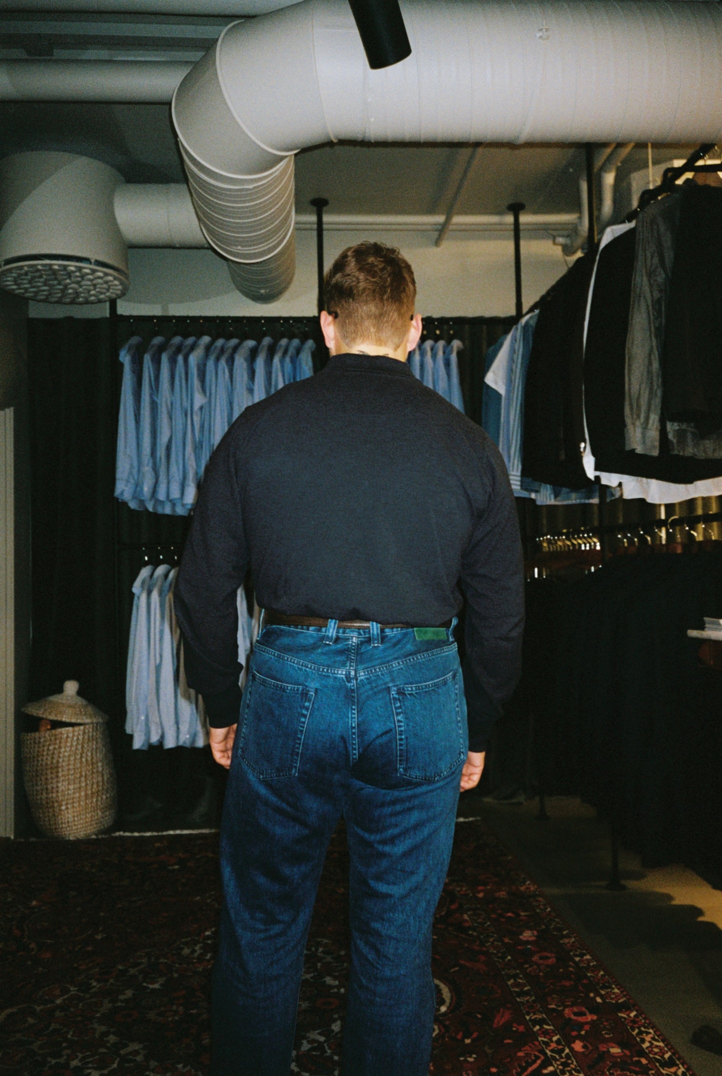 Navy Polo Piqué Long Sleeve