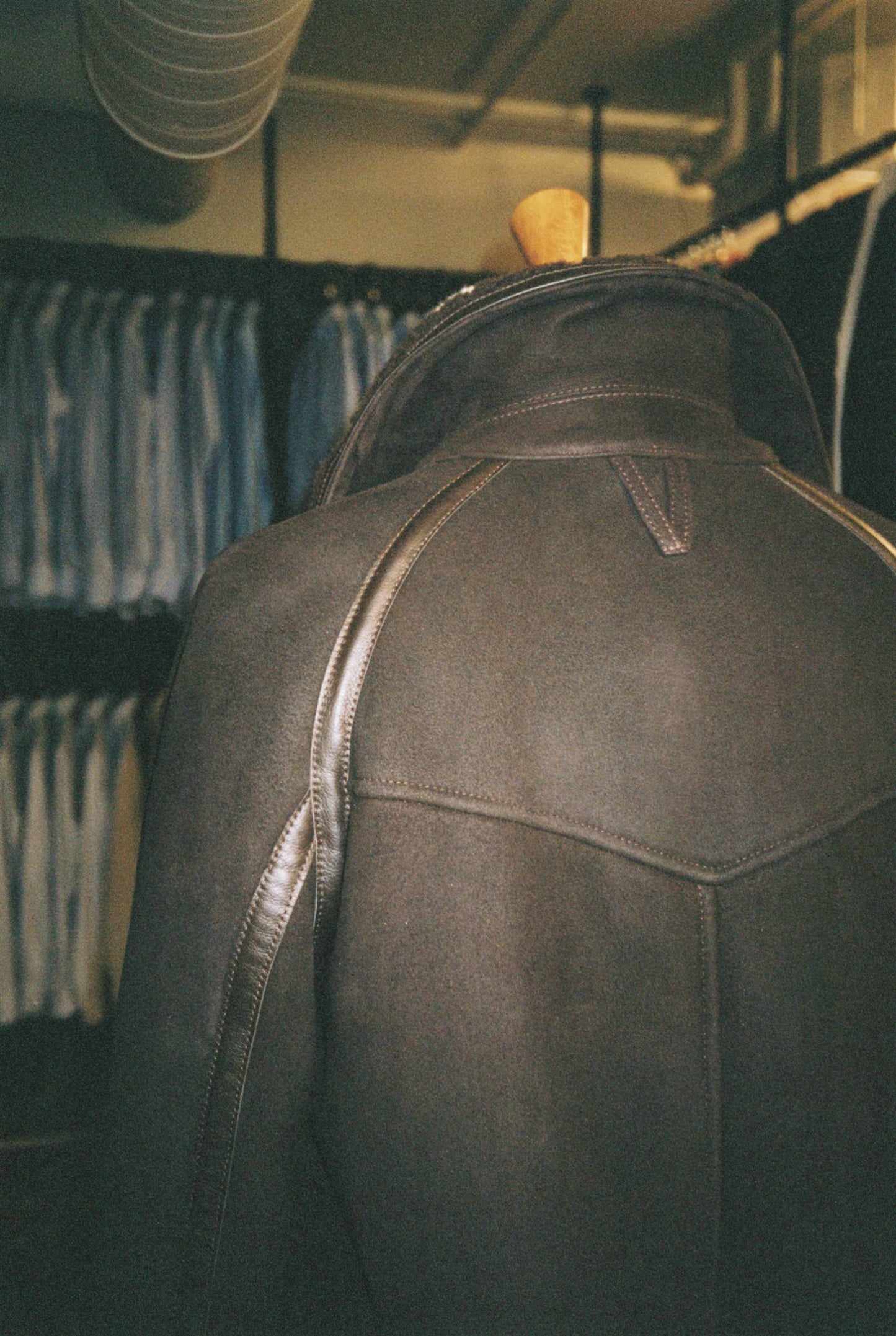 Shearling Caffé Bomber Jacket