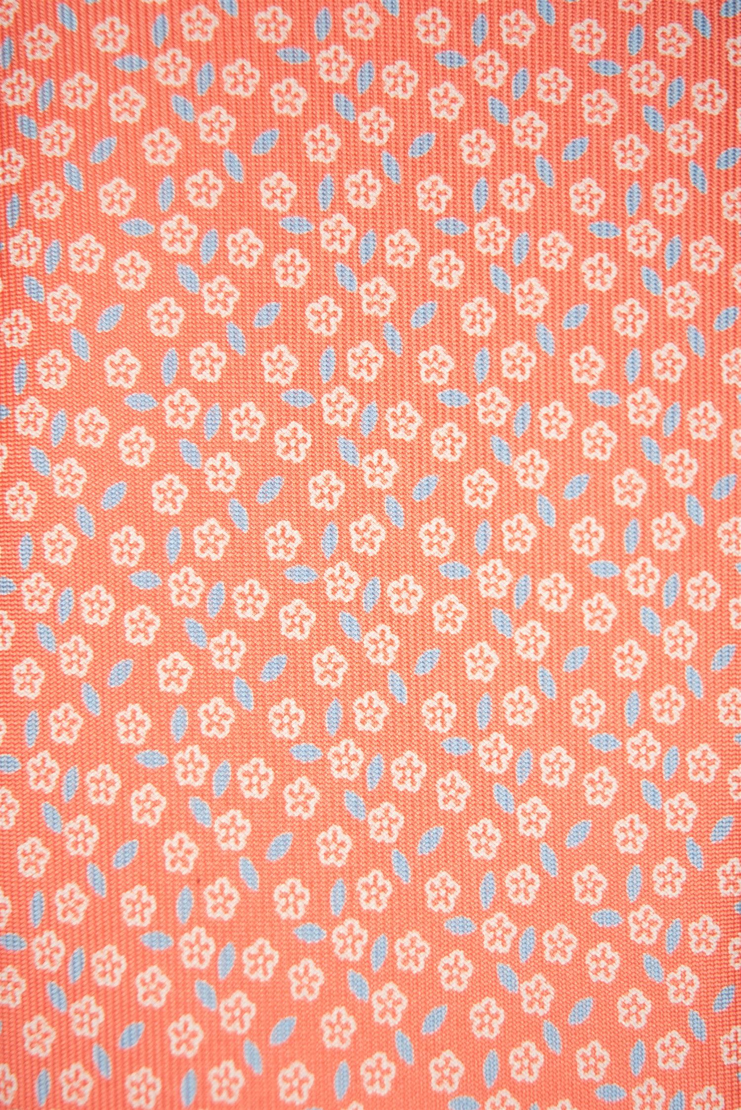 Peach flowers 3-Fold Silk Tie