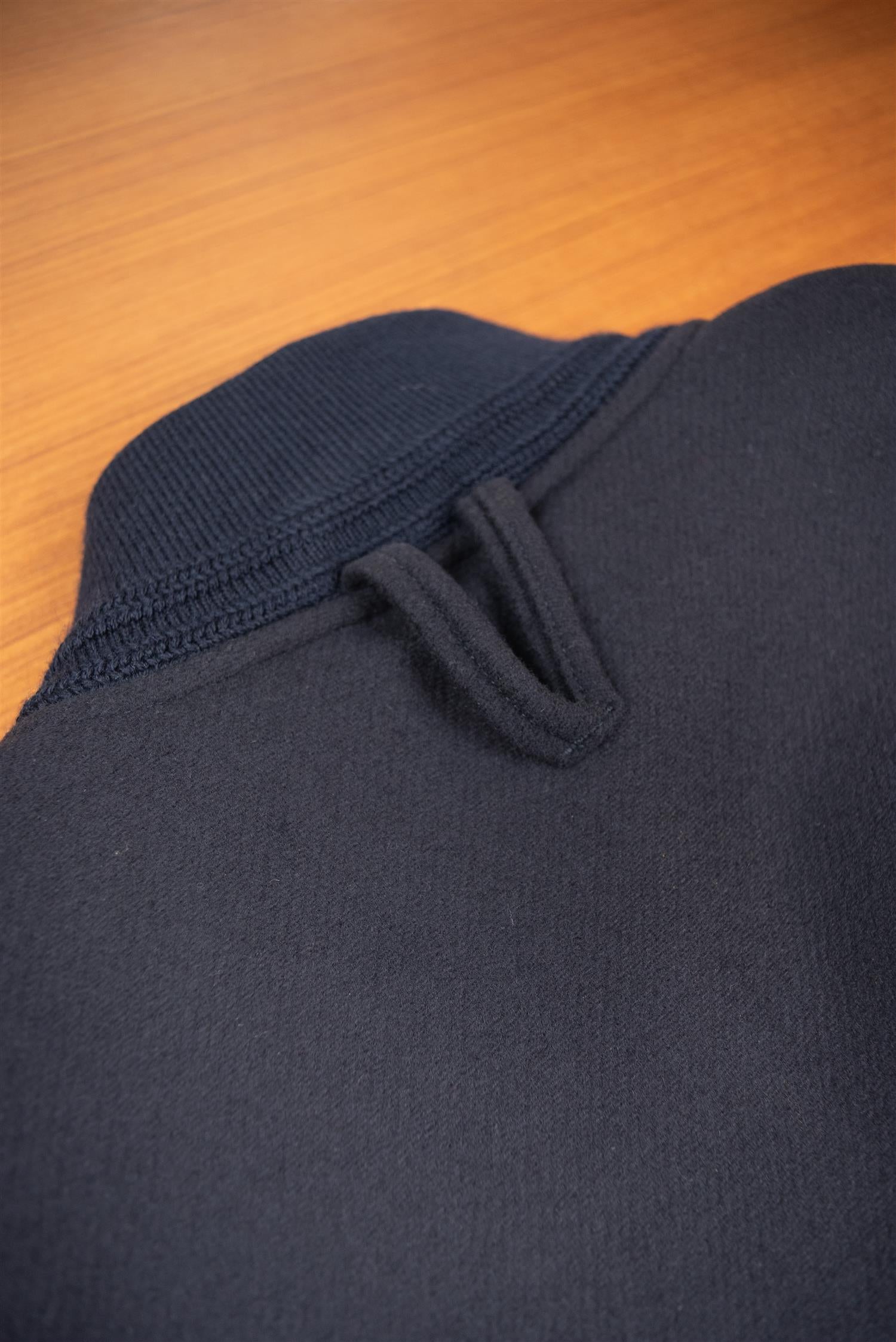 Valstarino Navy Wool Flight Jacket