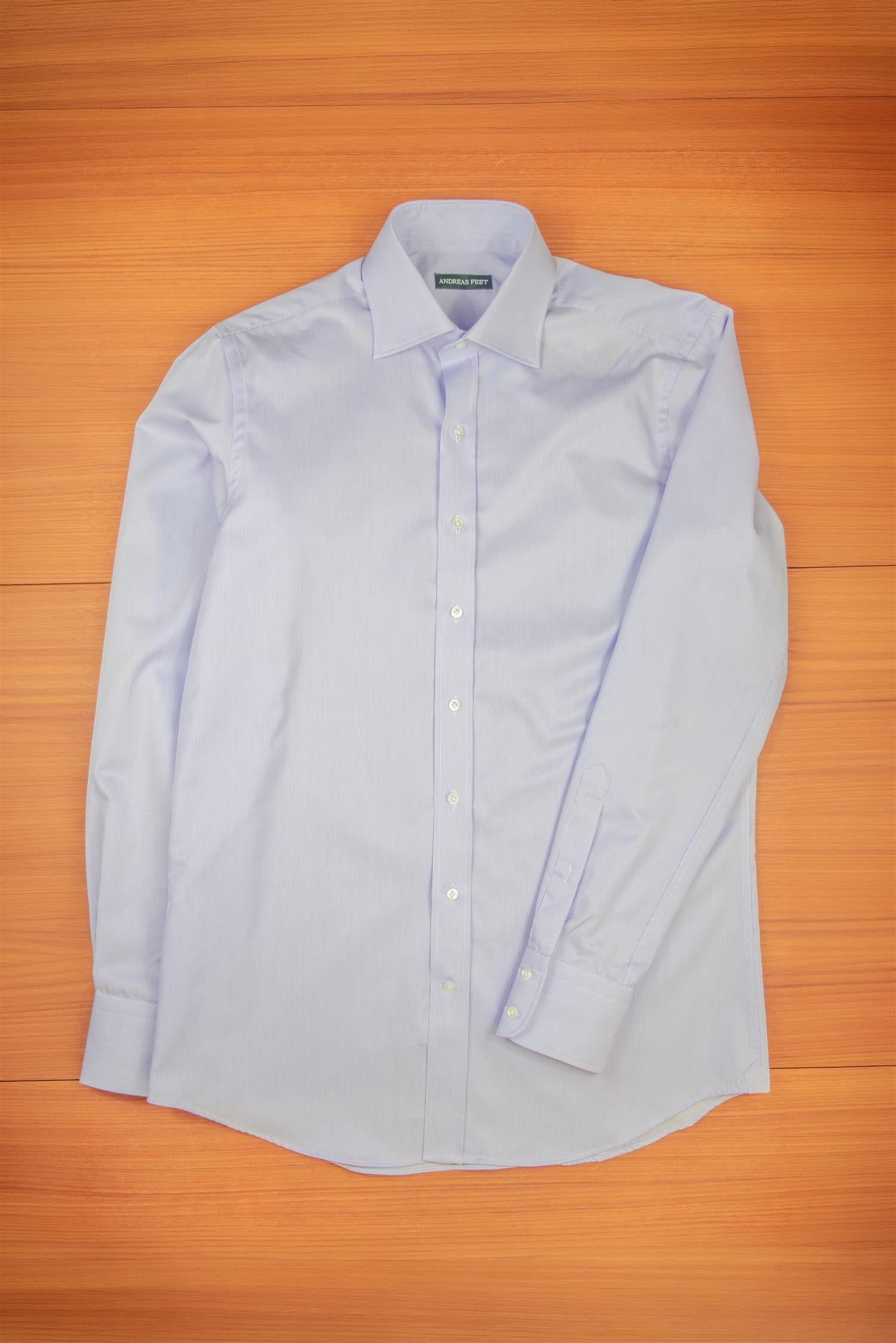 Lt. Blue Stripe Spread Collar Shirt