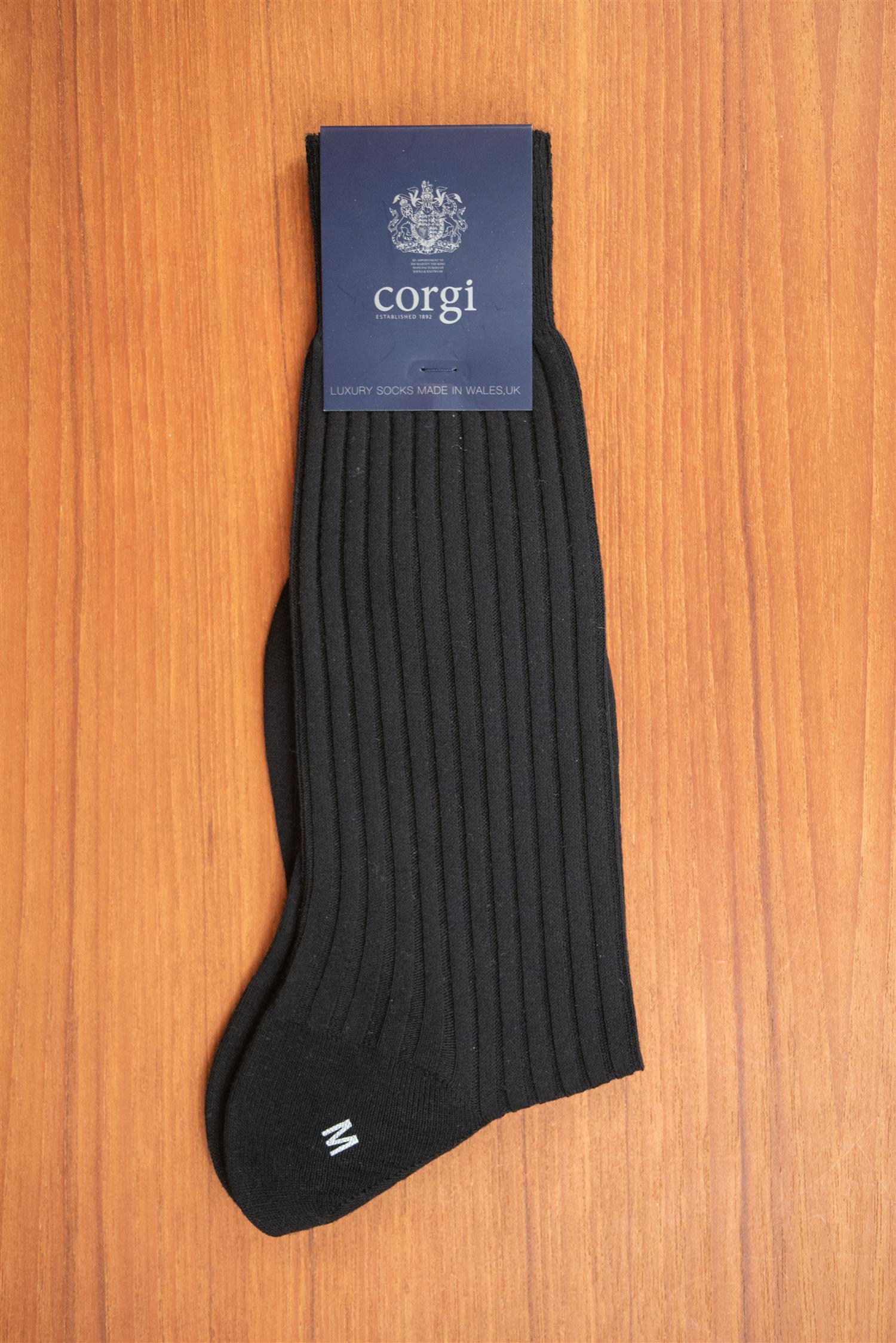 Black Mid Calf Socks