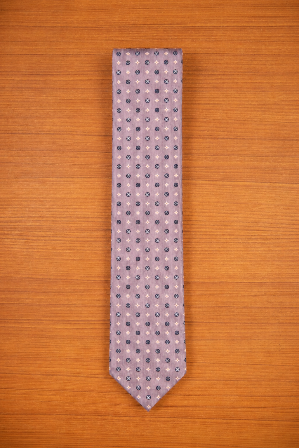 Lilac 5-Fold Silk Tie