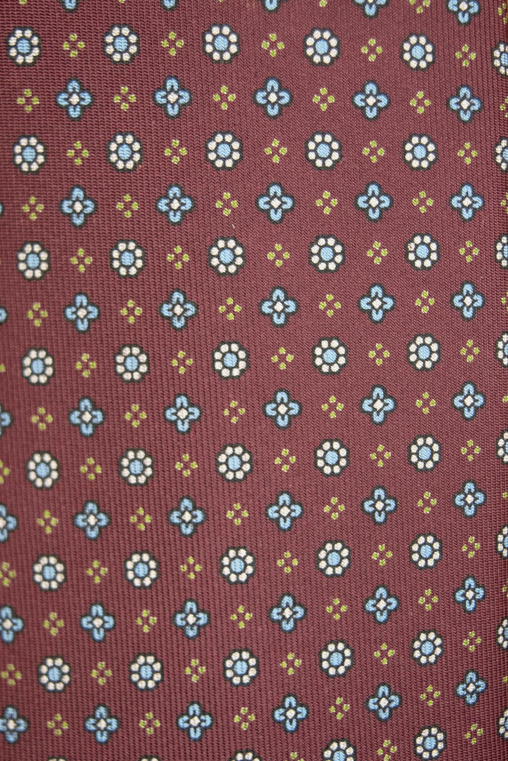 Wine flower pattern 3-Fold Silk Tie