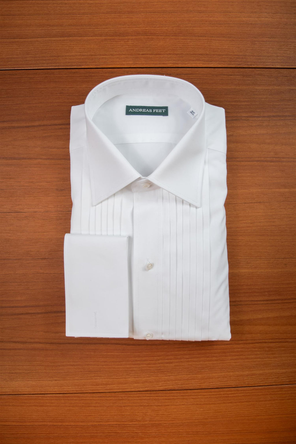 Kent Collar Smoking/ Black Tie Poplin Shirt