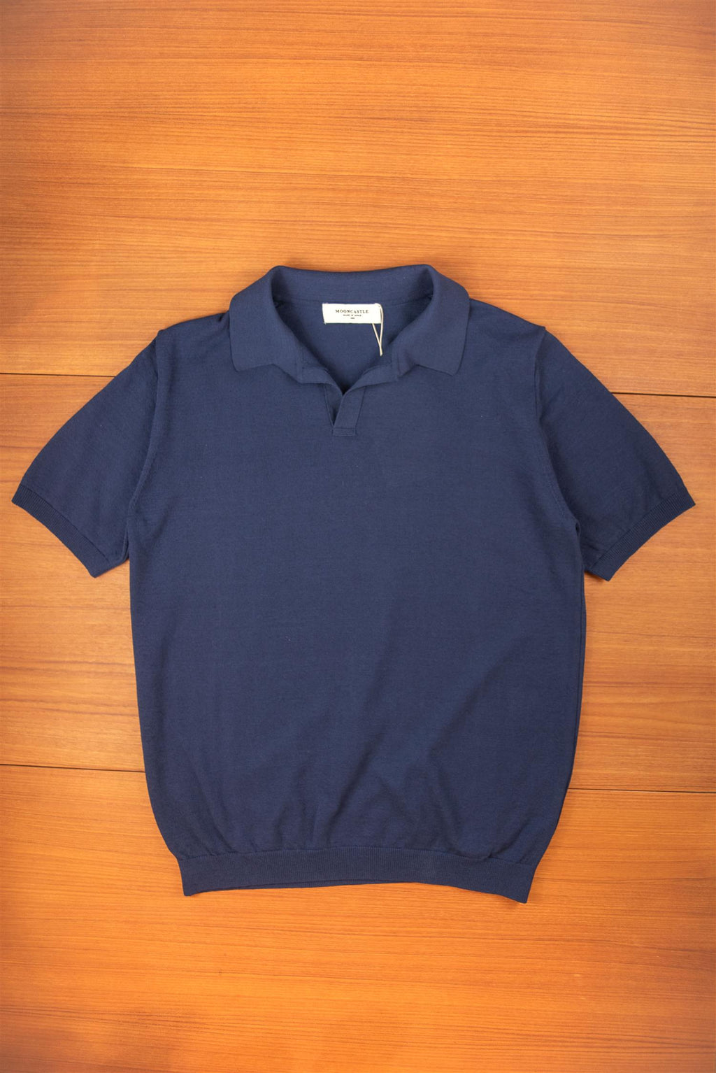 Navy Ice Cotton Skipper Polo