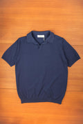 Navy Ice Cotton Skipper Polo