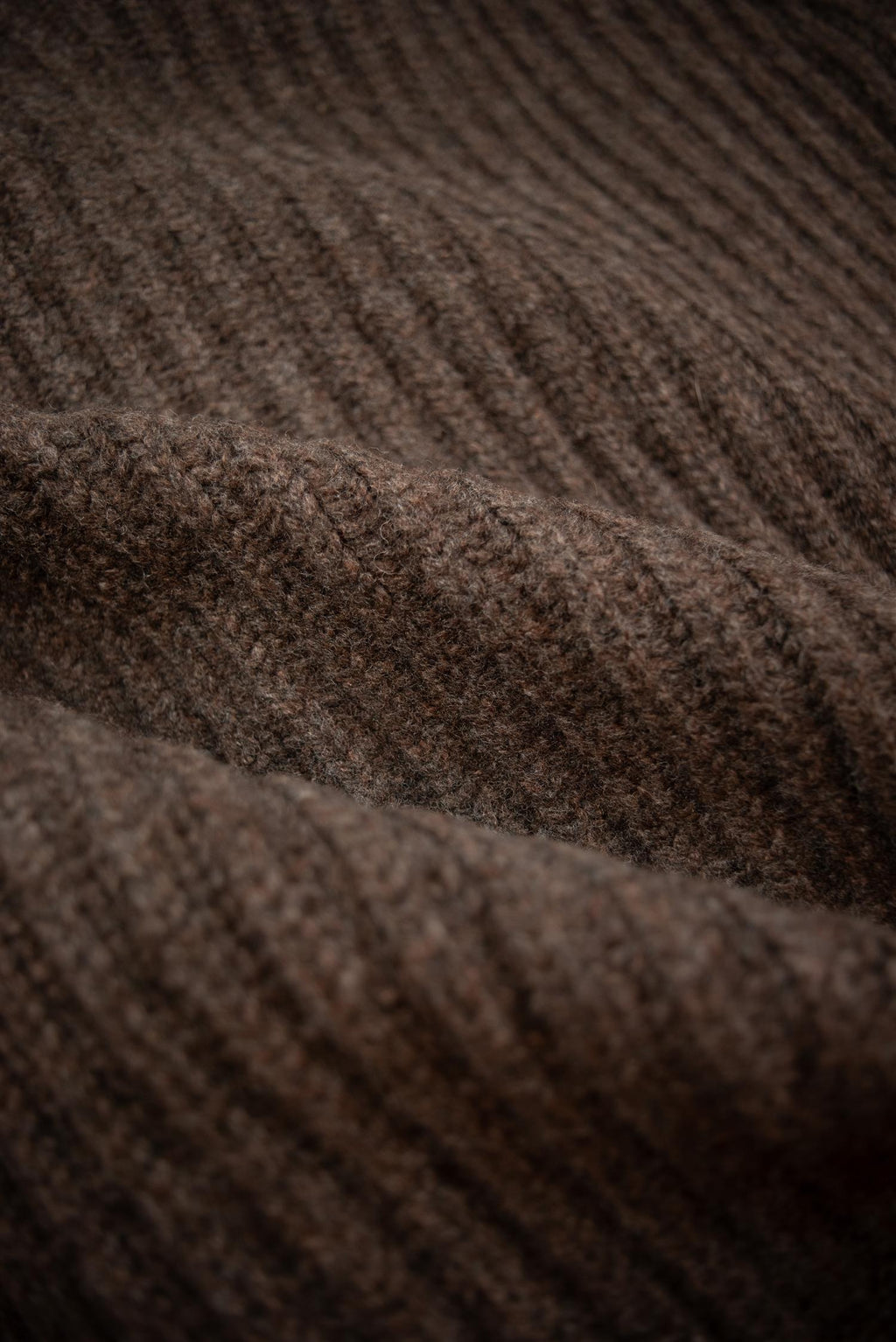 Cacao Lambswool Shawl Cardigan