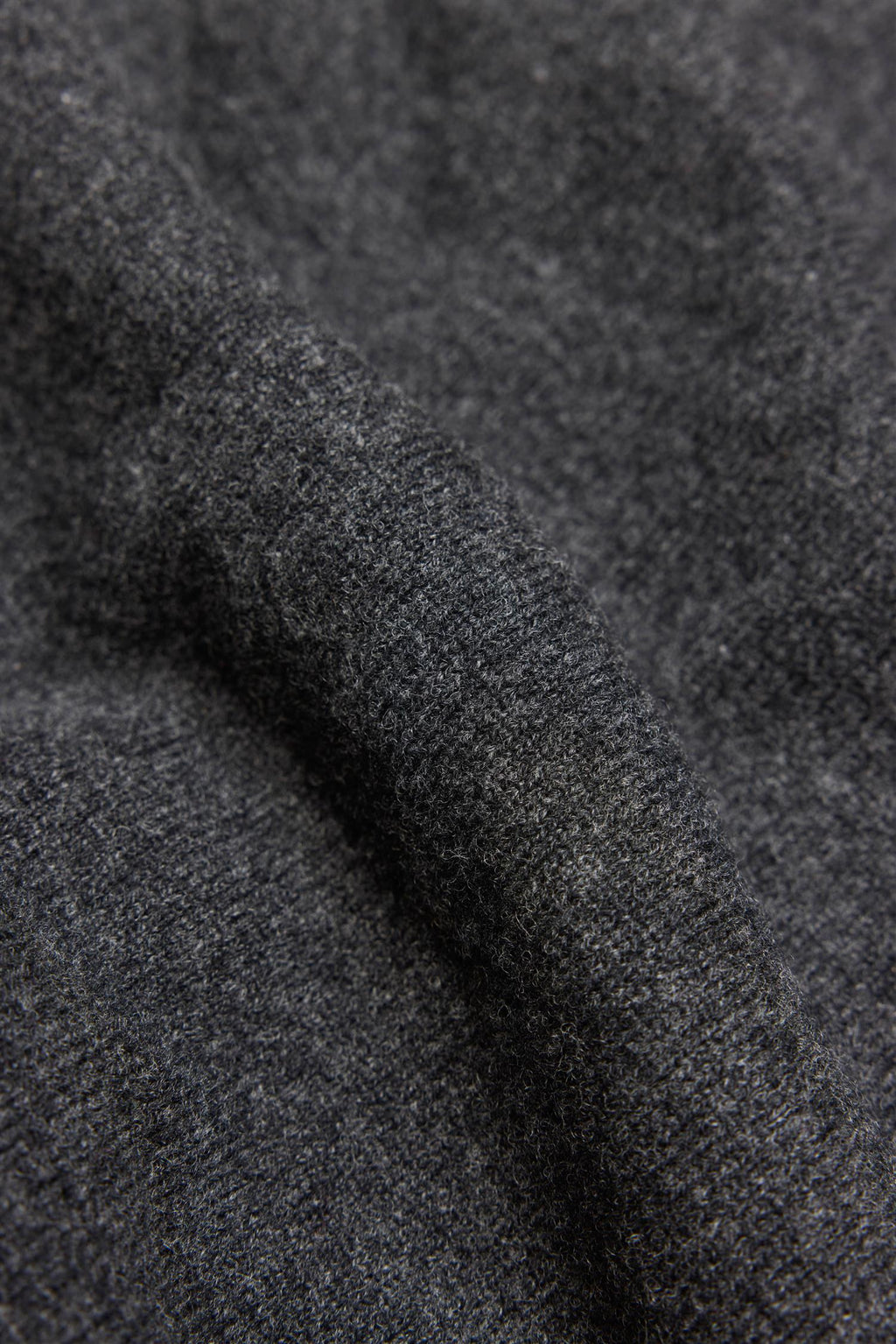 Charcoal Sleeveless Cardigan Lambswool