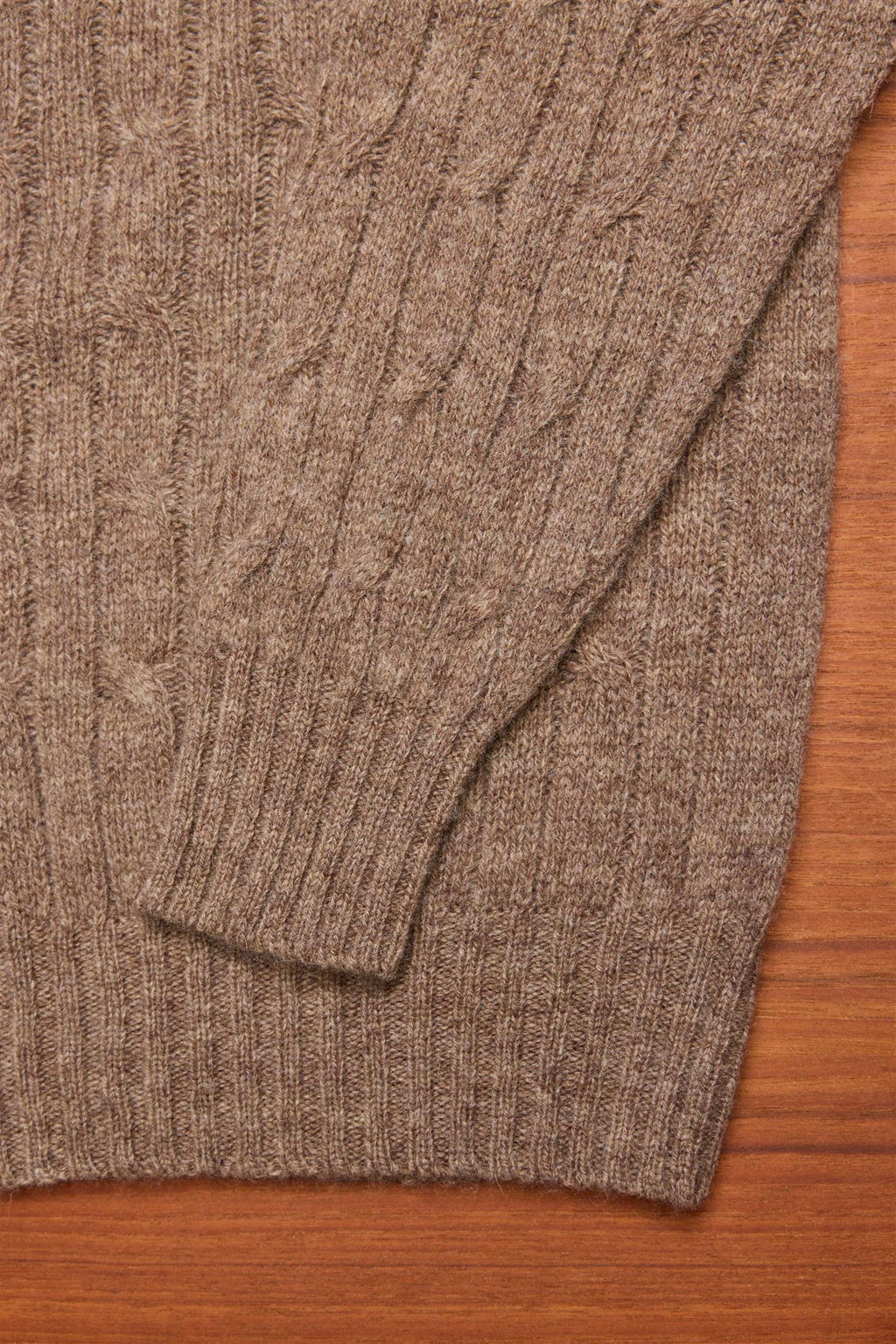 Tundra Cable Knit Shetland Wool Jumper