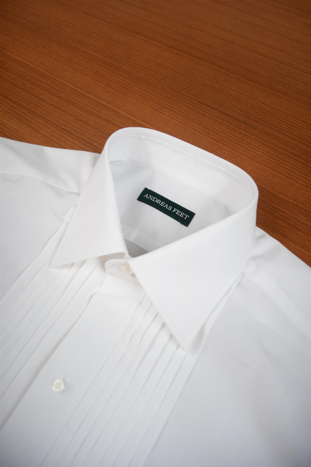 Kent Collar Smoking/ Black Tie Poplin Shirt