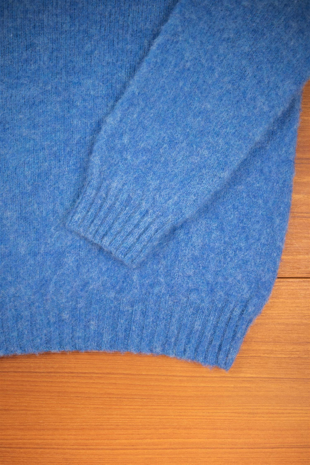 Cobalt Brushed Shetland Wool Jumper