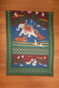 Ivy Green Elephant Hunter Wool & Silk Scarf