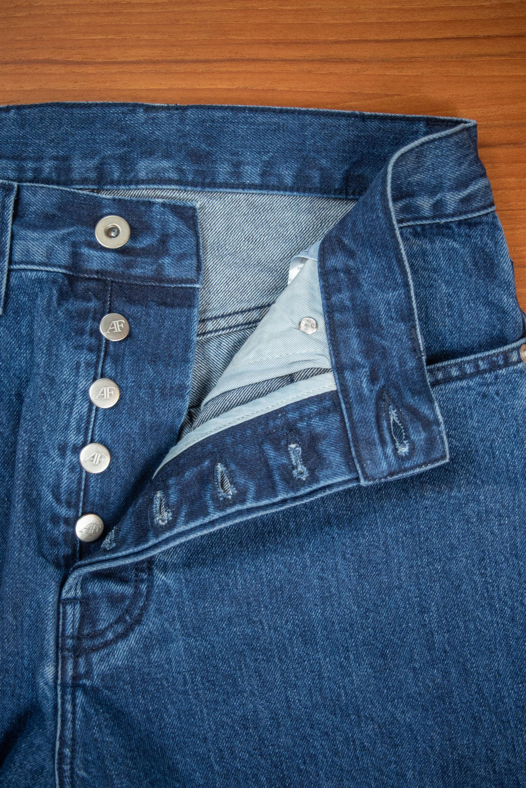 Straight Leg Stone Wash Jeans