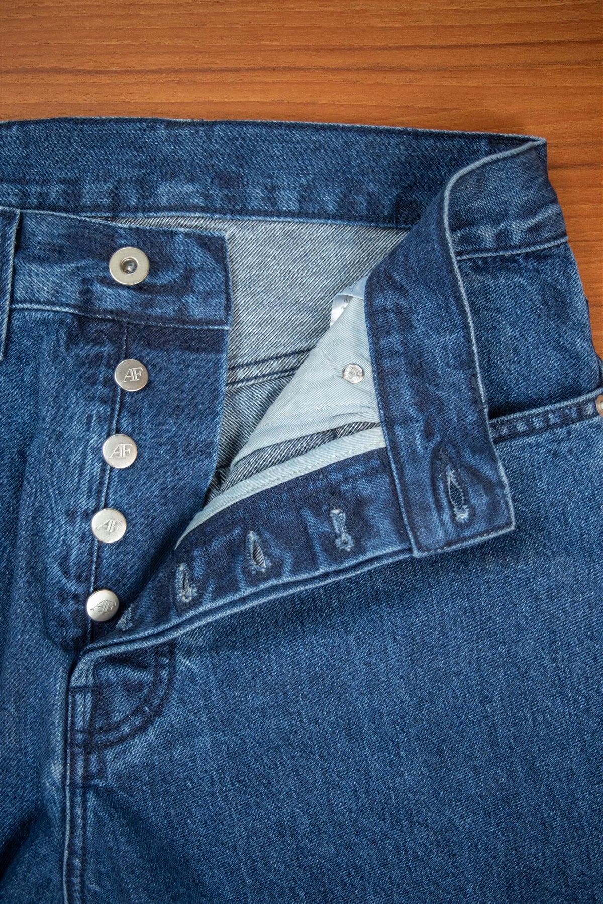 Straight Leg Stone Wash Jeans