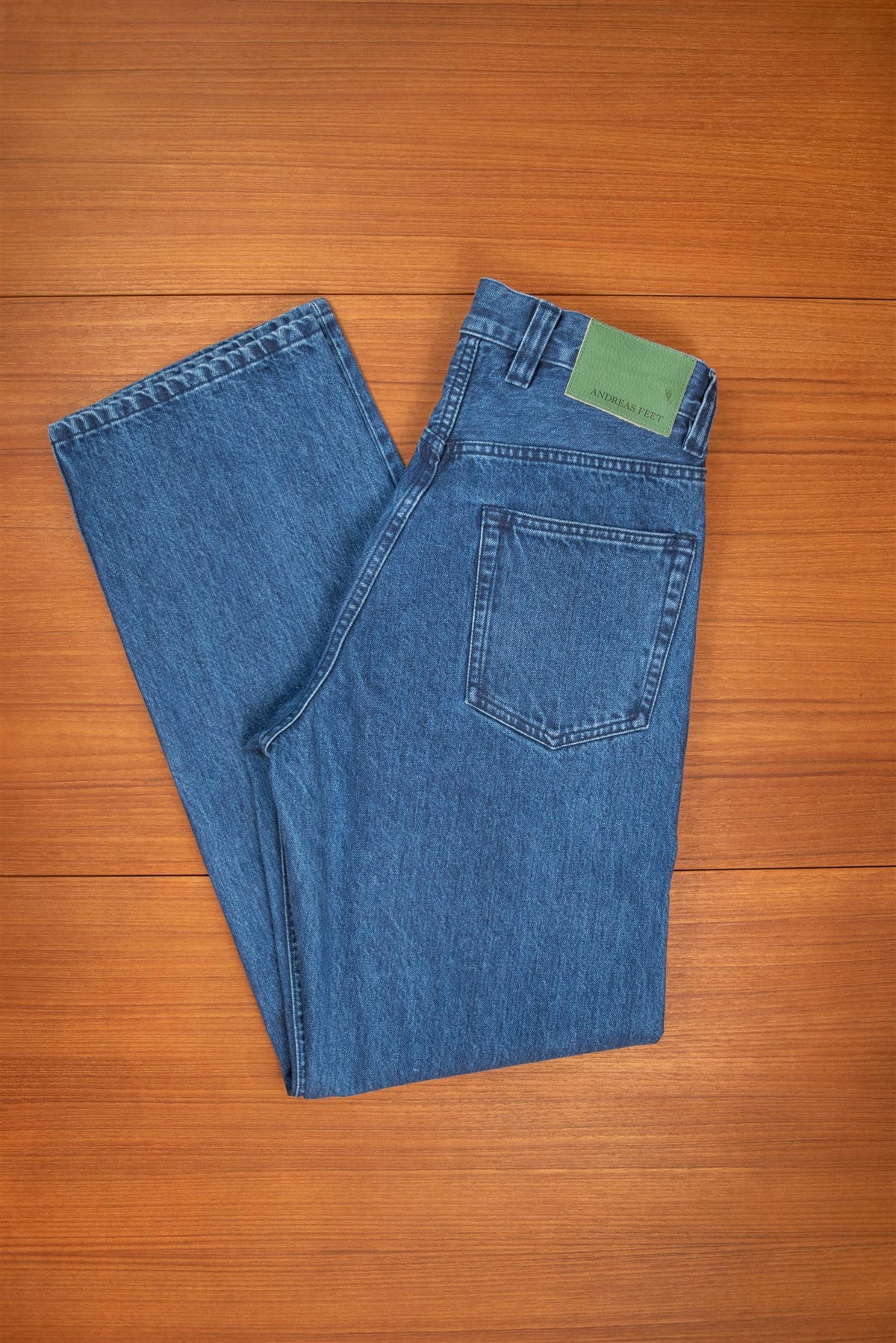 Straight Leg Stone Wash Jeans