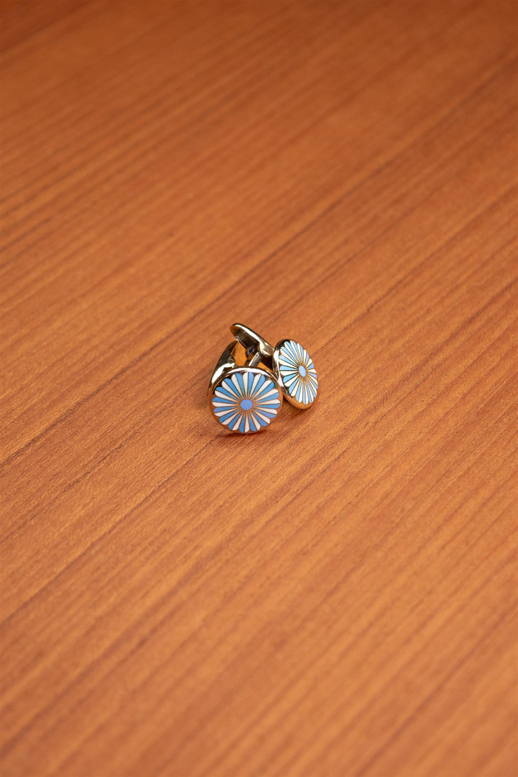 Blue Flora Cufflink