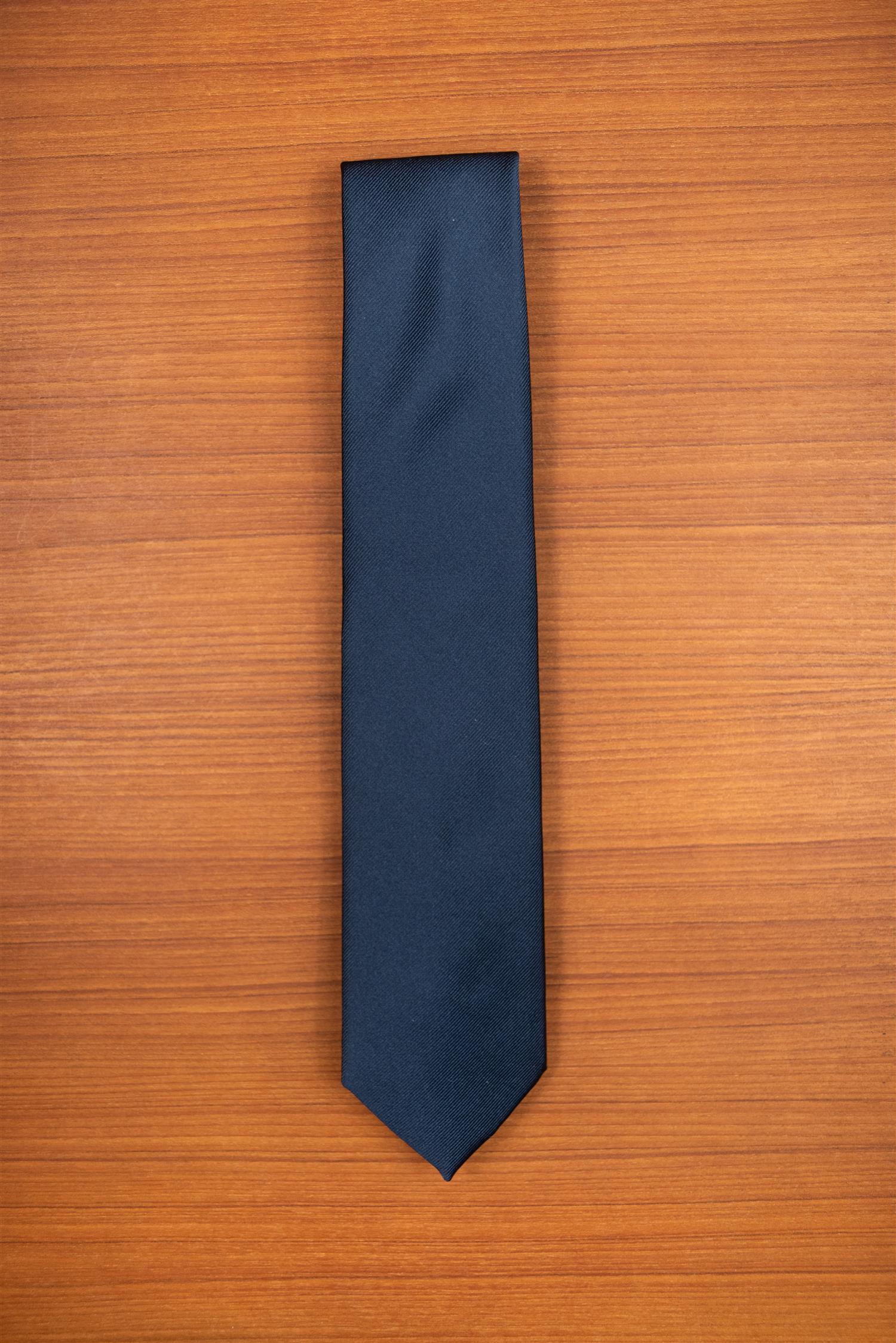Blue Jacquard 3-Fold Silk Tie