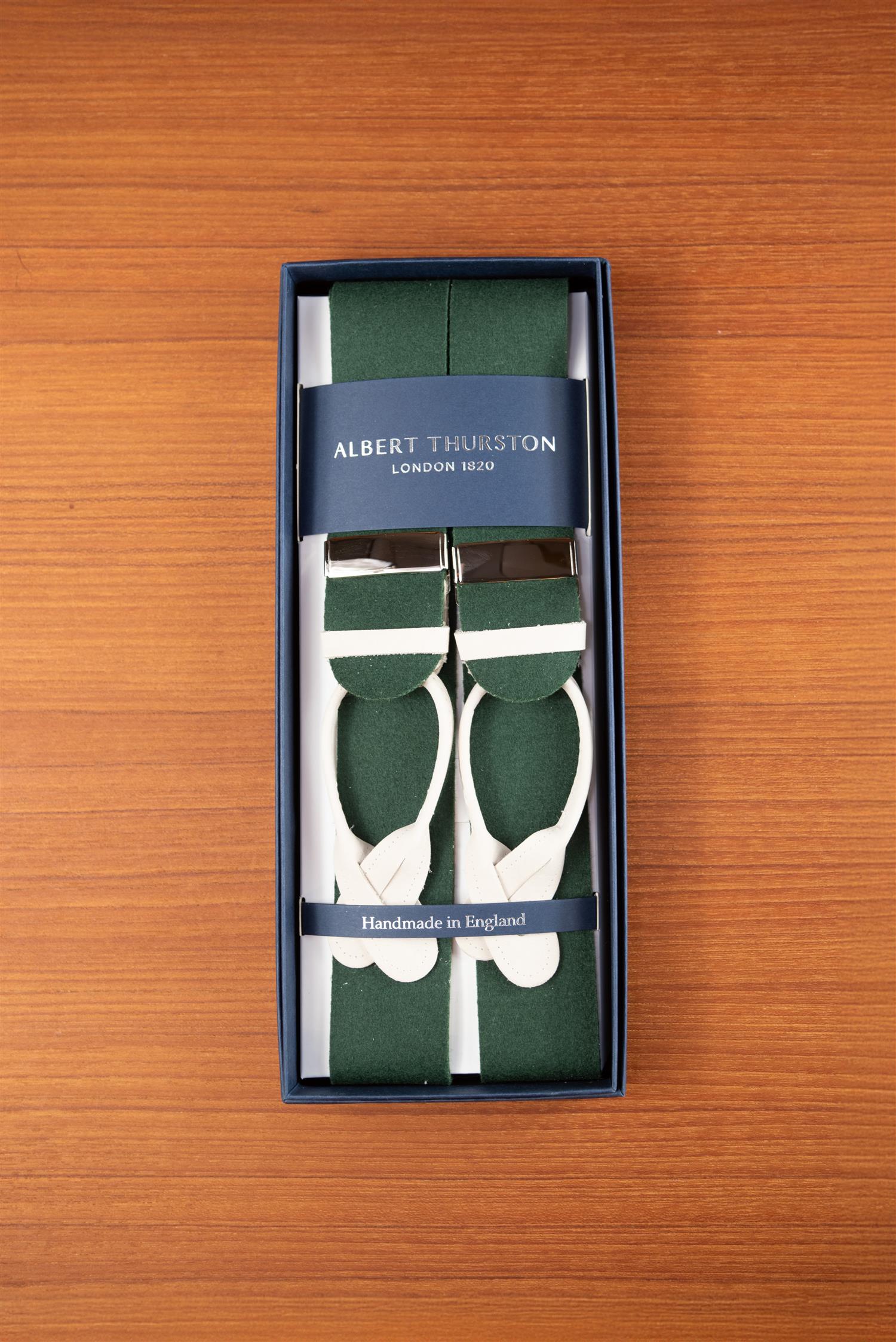 Boxcloth Green Braces