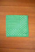 Pocket Square Polka Green