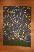 Olive Forest Hunting Wool & Silk Scarf