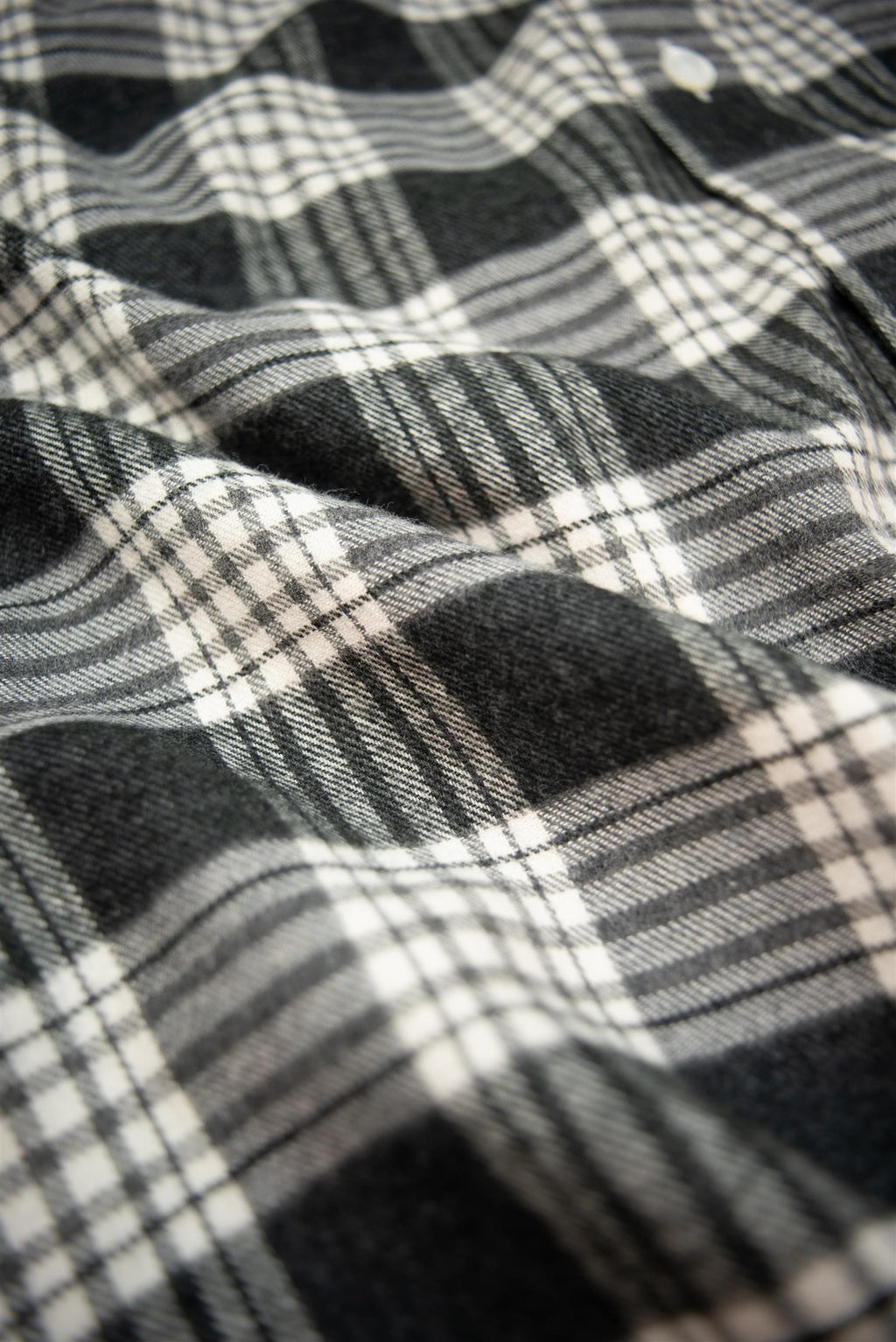 HG Black & White Check Flannel Shirt