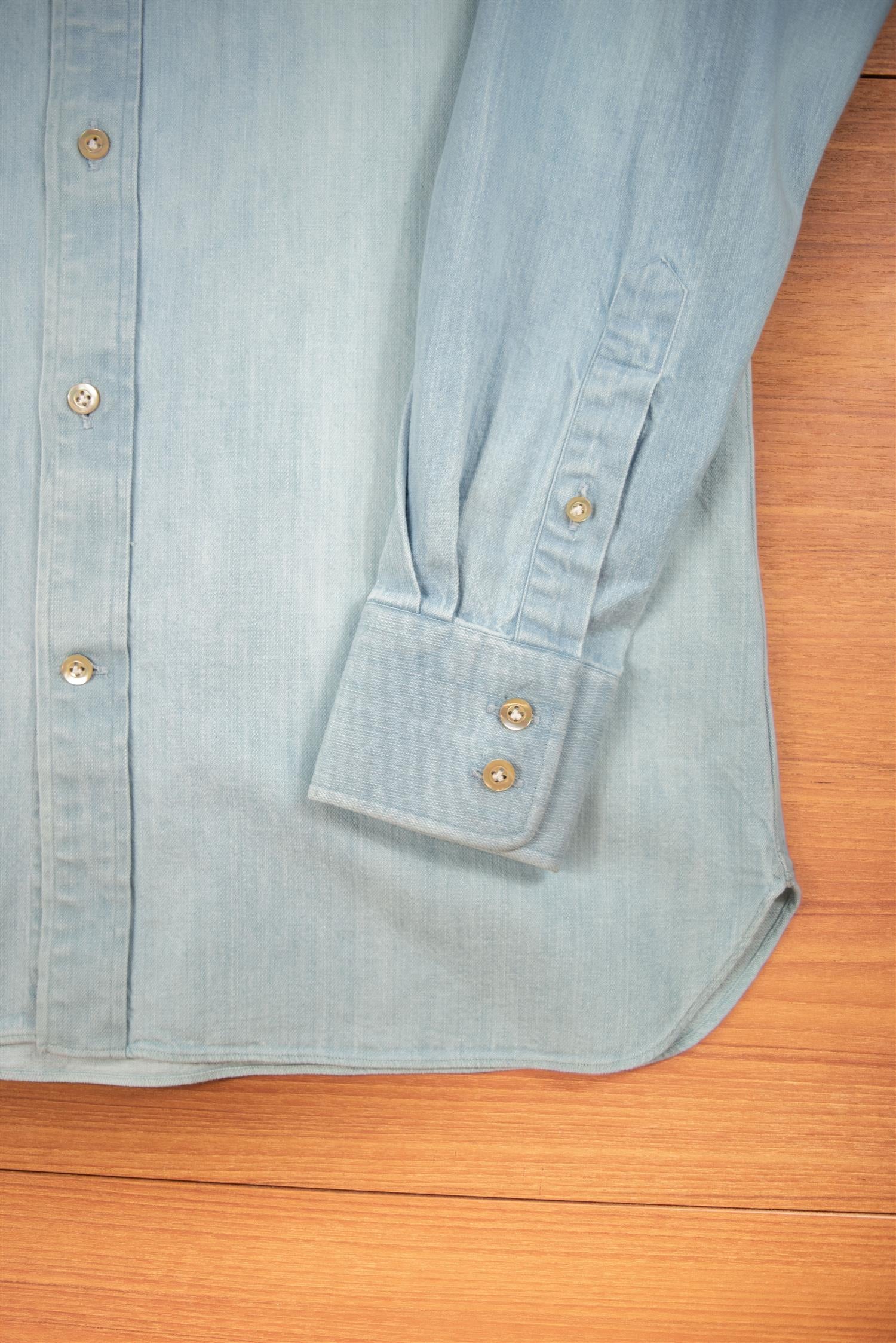HG Bleach Wash Denim Shirt Button Down