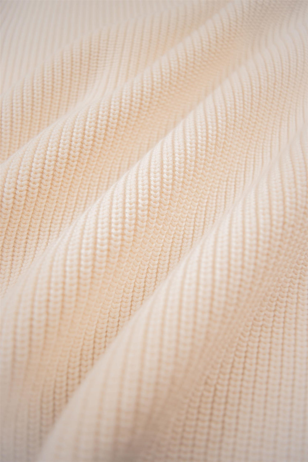 Ivory Heavy Cotton Crew Neck Jumper