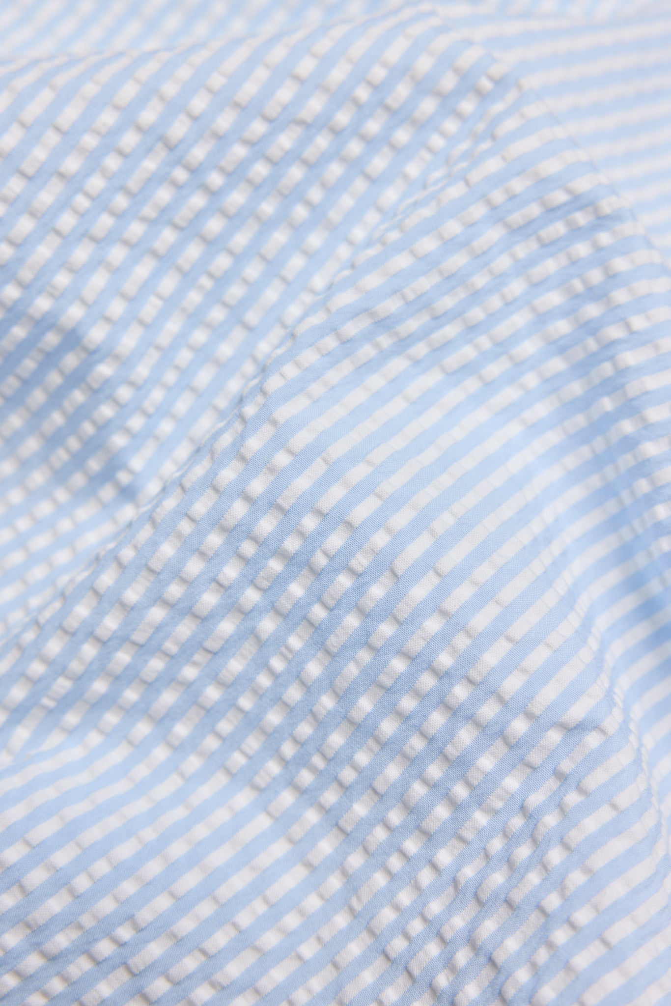 Light Blue Stripe Seersucker Shirt