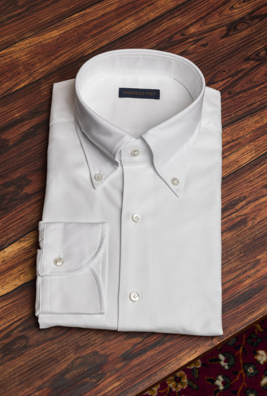 White Oxford Button Down Casual Fit Shirt