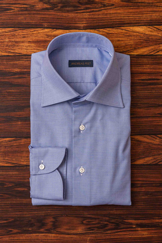 Blue Micro Pattern Modern Fit Shirt