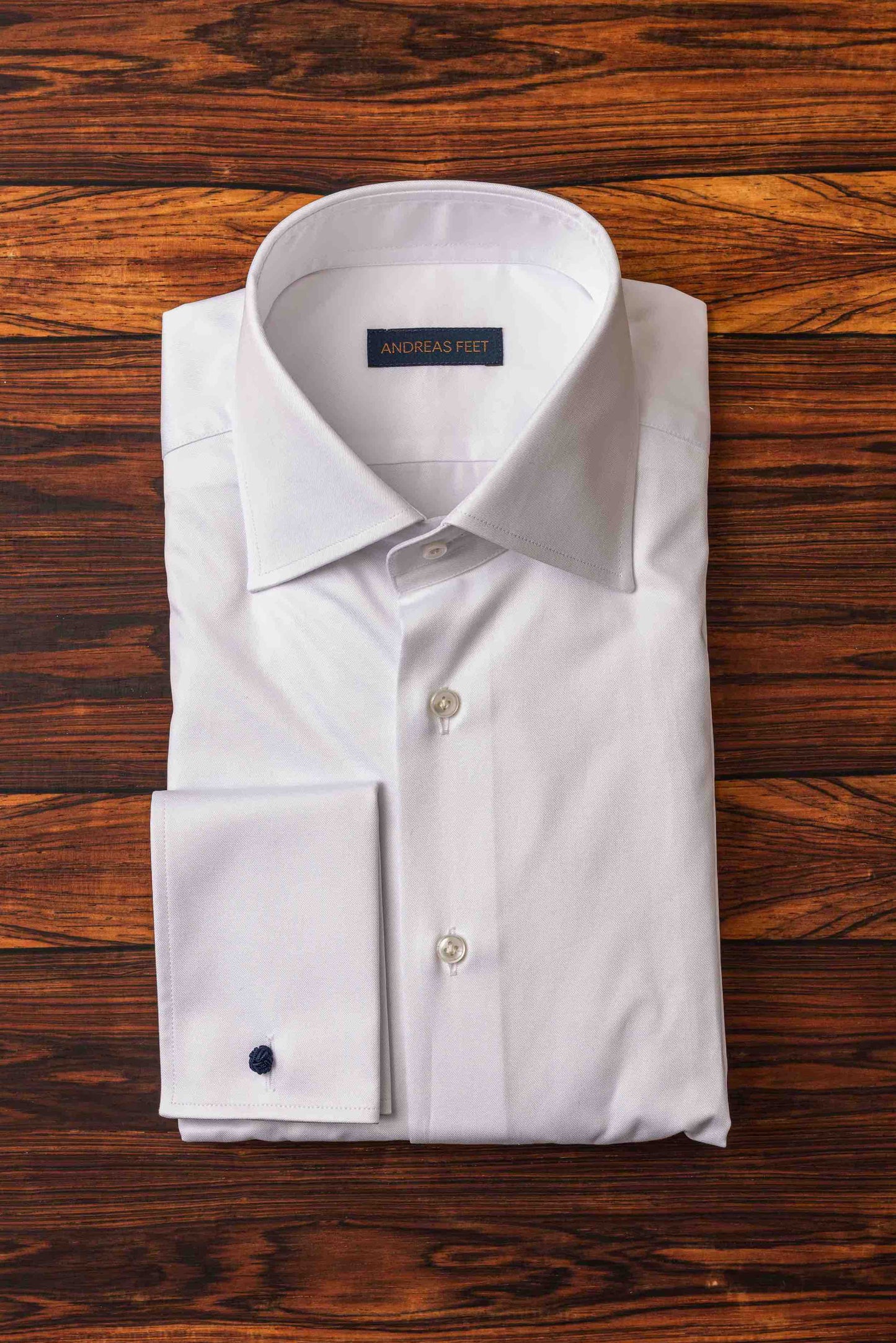White Twill Double Cuff Modern Fit Shirt